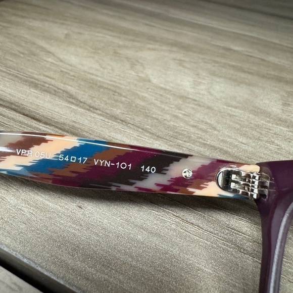 Prada Women's Purple and Multicolor Glasses - Picture 5 of 5